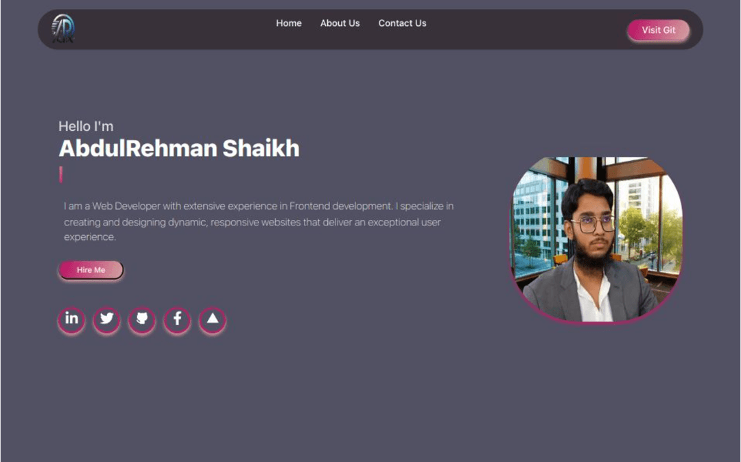 Static Resume - Web Development Project